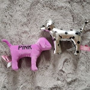 2 PINK dogs